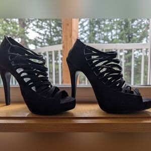 George Black Strappy Heels